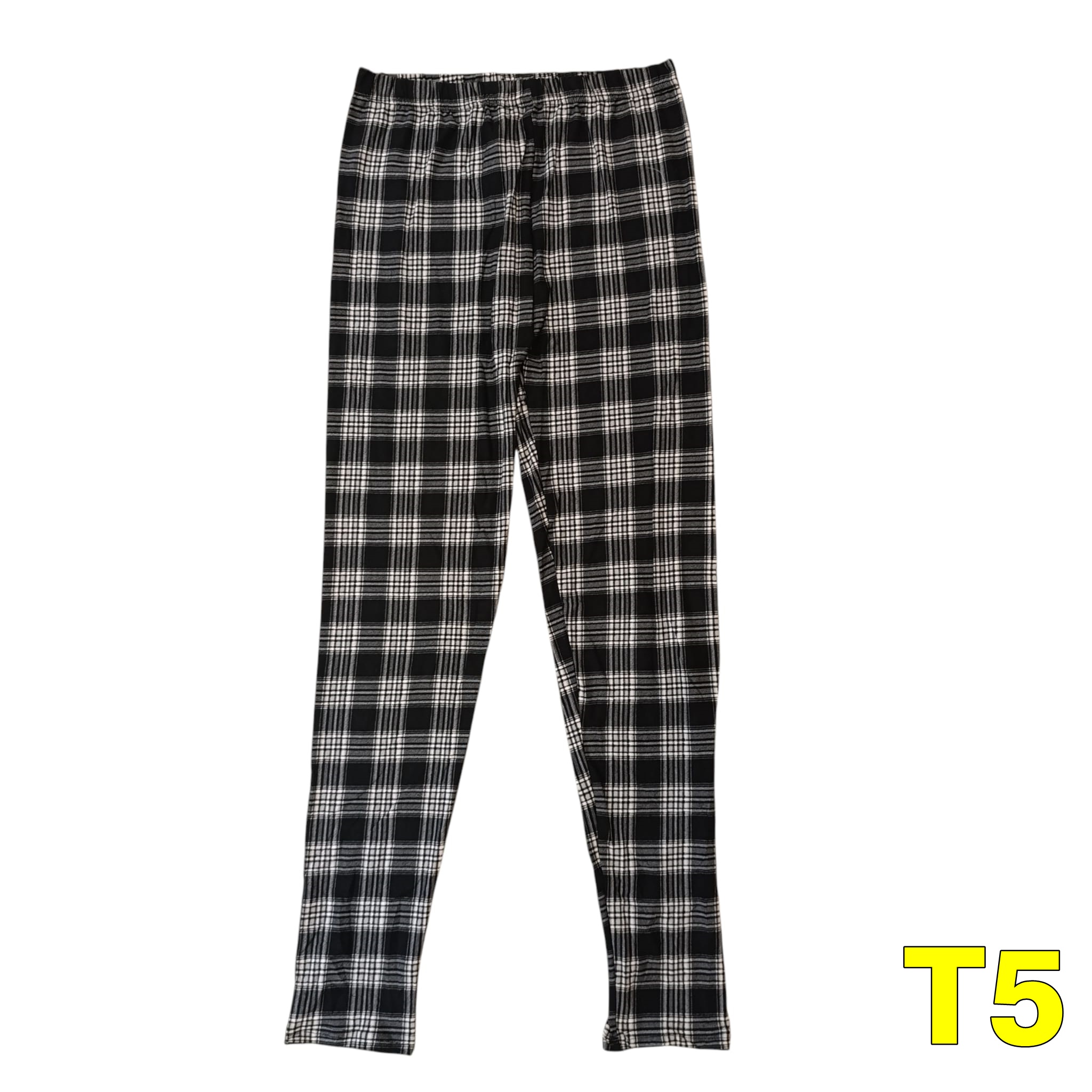 crno bijele karo tajice tartan uzorak vintage stil